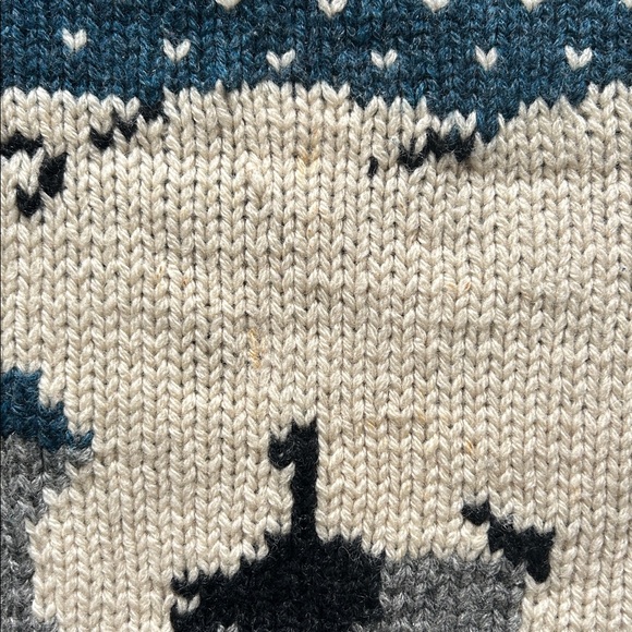 Woolrich VTG Mens Polar Bear Sweater 100% Wool Cozy Winter Knit Some Spots - Picture 12 of 14